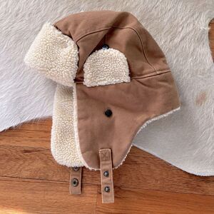 Swiss Tech Aviator Snow Hat Brown & Cream OS